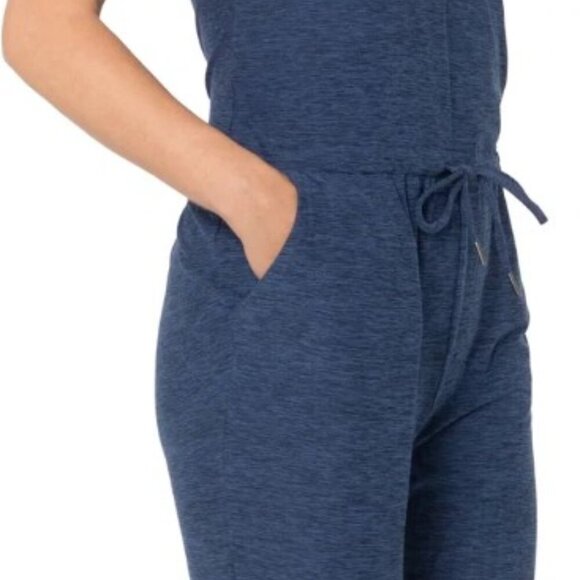 NEW KYODAN NAVY SLEEVELESS JUMPSUIT - Picture 2 of 10